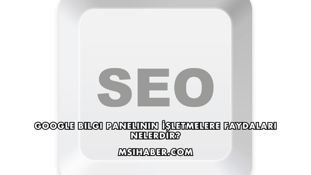 Google Bilgi Panelinin İşletmelere Faydaları Nelerdir?